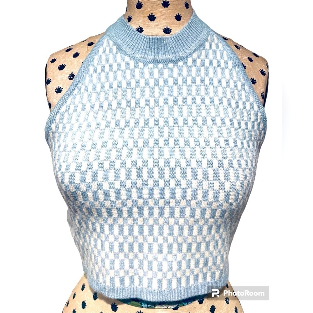 Buttermelon Sweater Knit Crop Tank Size Large